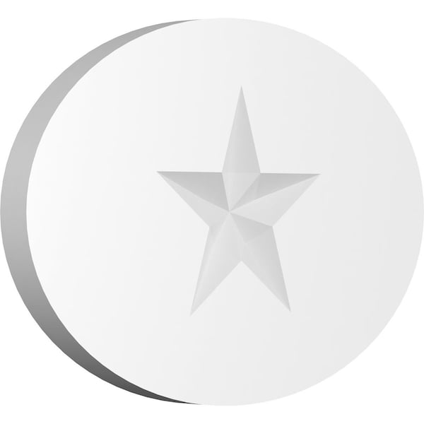Ekena Millwork Standard Dalton Star Rosette With Square Edge, 8"W x 5 1/4"H x 1/2"P ROSP080X053X050DAL06 - main